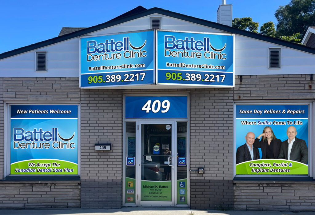 Battell Denture Clinic on Concession Street in Hamilton, Ontario